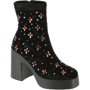 Betsey Johnson Harriet Bootie in Black, size 6.5; Never worn